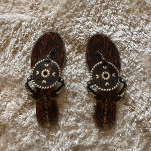 Jack Rogers Black and Brown Sandals